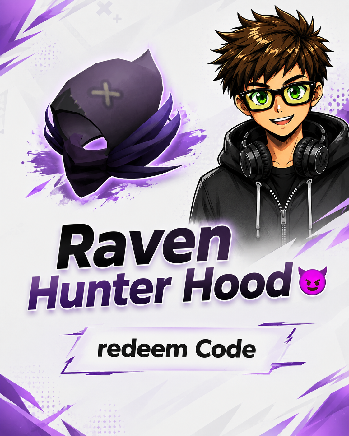 Raven Hunter Hood